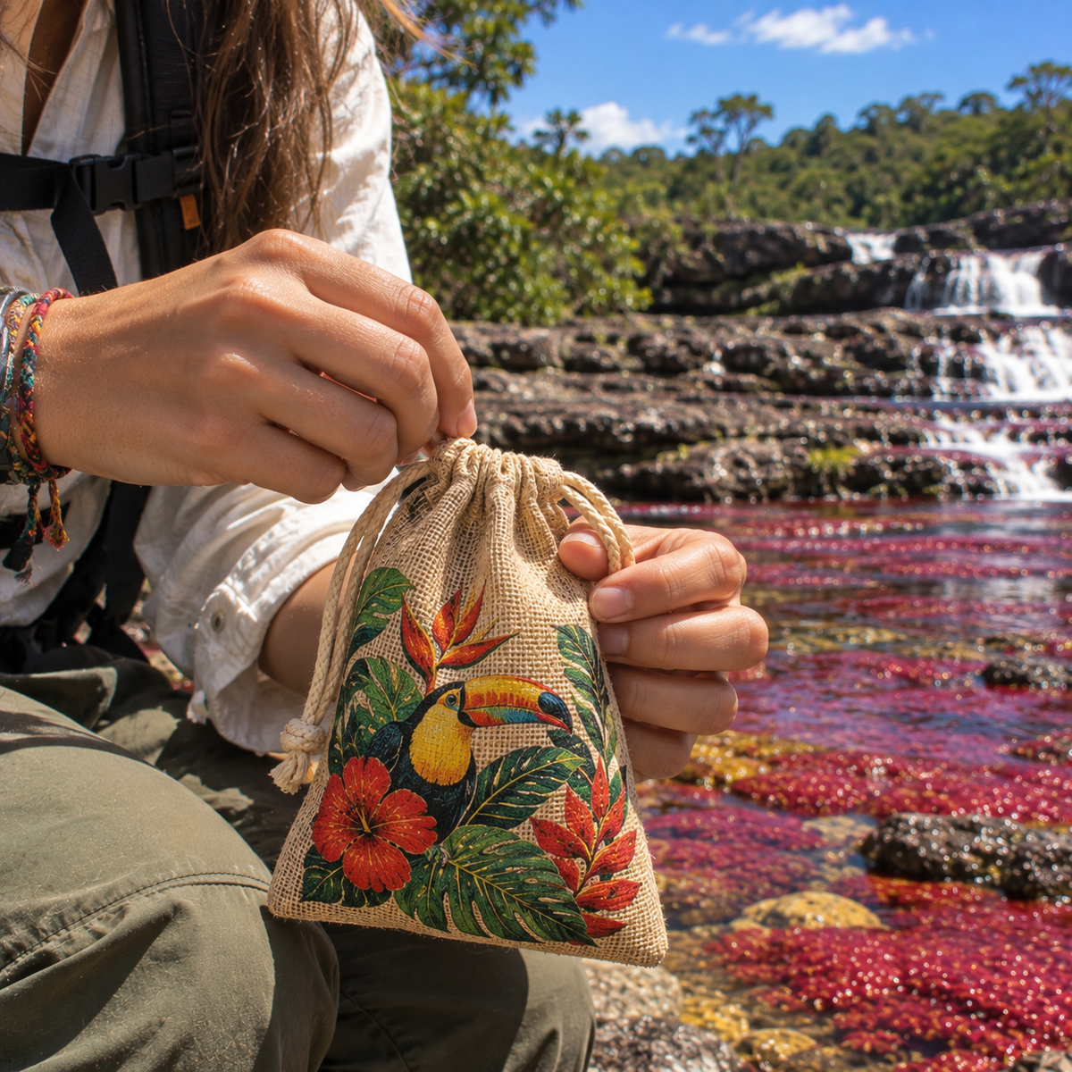 Bolsita compacta en Algodón
