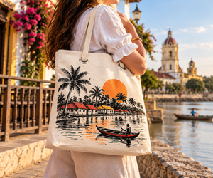 Bolsa tipo Cartera en Algodón