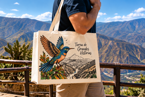 Bolsa de mano en Algodón crudo