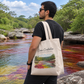 Bolsa Tipo Totebag 100% en Algodón con Fuelle
