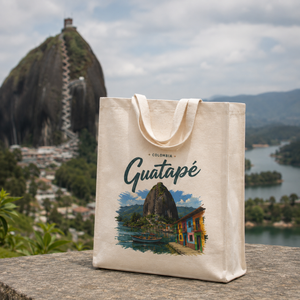 Bolsa Tipo Totebag 100% en Algodón con Fuelle