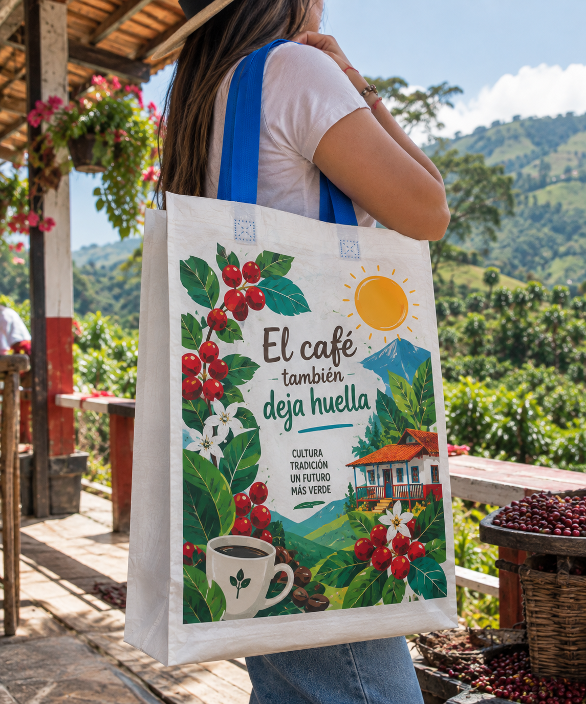 Bolsa Ecológica en Rafia PP Vertical