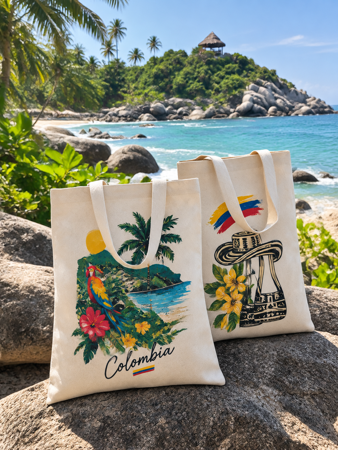 Bolsa Totebag con manijas largas